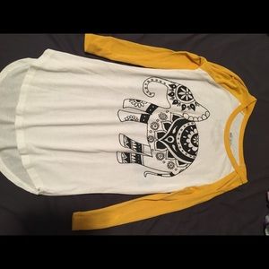 Tops - NWOT 3/4 sleeve elephant top Tops - NWOT 3/4 sleeve elephant top